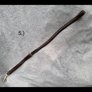 Brown Leather Standing Martingale Attachment